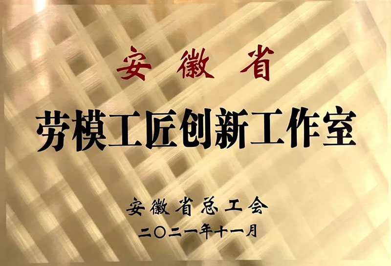 安徽省勞模工匠創(chuàng)新工作室2021